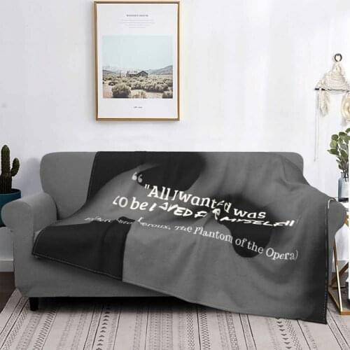 Phantom Of The Opera 1608 Blanket Bedspread Bed Plaid Blanket 200 x 220 Fluffy Plaid Fluffy Plaid