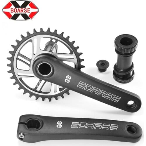BOARSE MTB Mountain Bike Crank Sprocket Set 170mm 34T Singel Disc 10/11/12 Speed Ultralight 783g/set Al-Alloy Bicycle Crankset
