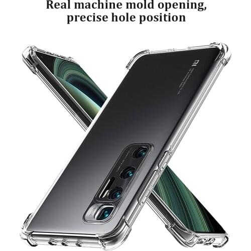 Clear Airbag Case For Xiaomi Mi 10 Ultra Mi 10T Lite 5G Note 10 Pro Case Shockproof Soft Silicone For Mi Note10 Lite Coque Cover