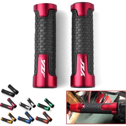 Motorcycle Hand Grip CNC Throttle Handlebar Soft Rubber Grip For Yamaha YZF R15 V3 2013 2014 2015 2016 2017 2018 2019 2020 2021