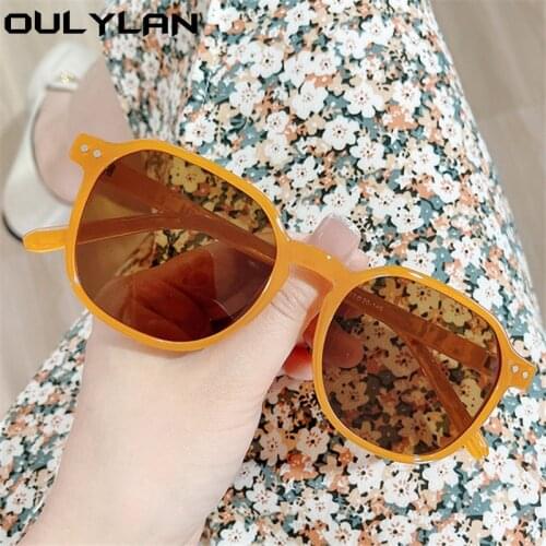Oulylan Retro Round Sunglasses Women Brand Design Vintage Small Frame Sun Glasses Men Trend Style Eyewear UV400 Driving Goggle