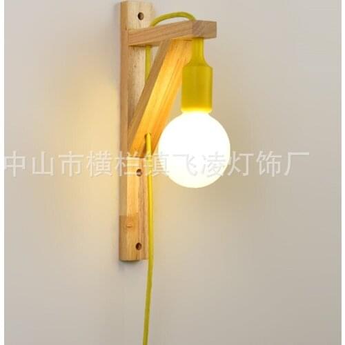 Loft lamparas de techo colgante moderna blue wall light nordic decoration home led rope aisle living room bedside wall lamp