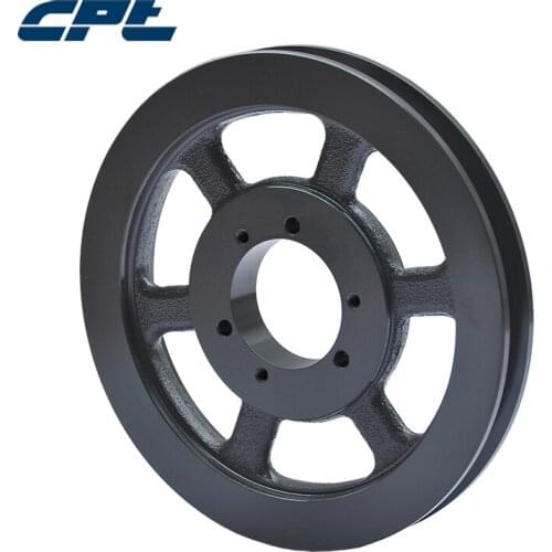 CPT 1B94SDS spoke type grooved pulley wheel, 1 Groove, Cast Iron, 9.75" OD, SDS Q-D bushing included, quality certification