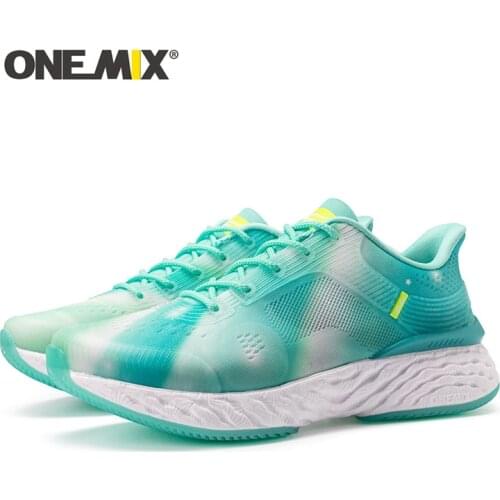 ONEMIX New Running Shoes Women Jogging Shoes Light Outdoor Breathable Massage Sneakers Professional Marathon Mesh Sports Shoes