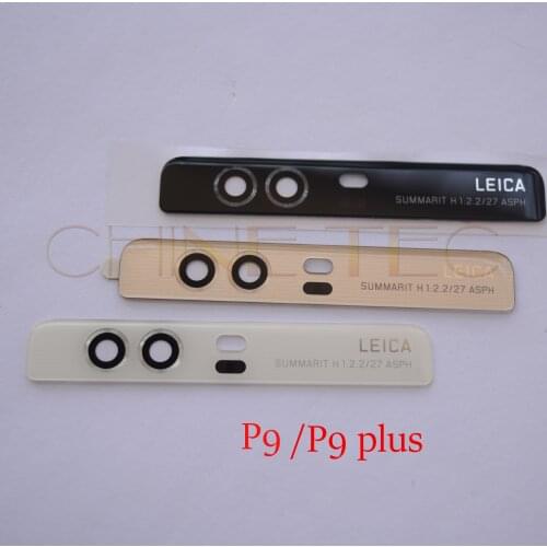 10pcs original back rear camera glass lens with sticker for Huawei Ascend P9 ;P9 plus;P9 lite G9