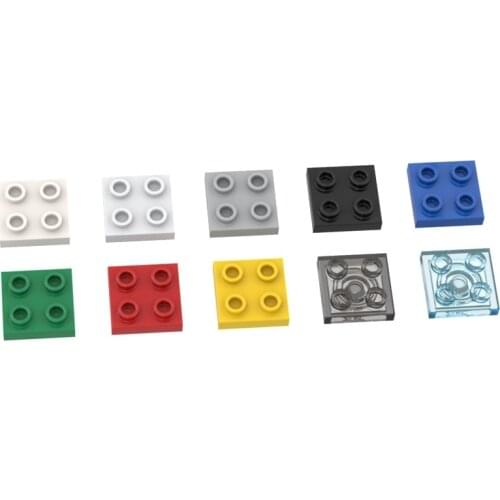 10PCS Replaceable 2476 2x2 With Bolt Plate Parts Building Blocks High-Tech Assemble Replace Bricks Toy For Children Gifts