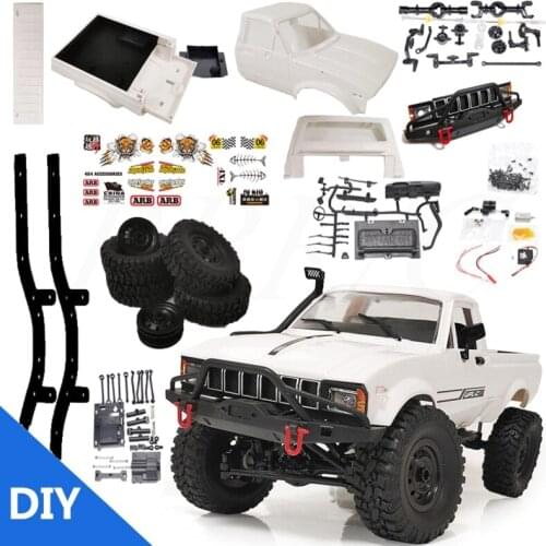 2.4G Wireless Remote Controller 1:16 Scale C24-1 Pickup Truck Four-wheel Drive RC Rock Crawler Car 4WD DIY Assembly Remote Contr