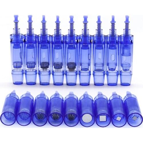25pcs Derma Pen Needle Cartridge Bayonet Tattoo Tips 9/12/24/36/42/nano pin needle For electric Micro Roller Derma Stamp Therapy