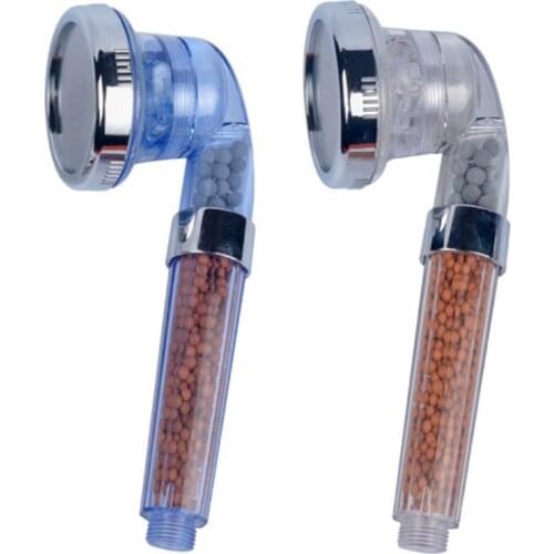 3-Function Adjustable Showerhead High Pressure Water-Saving Jetting Shower Head Anion Filter SPA Nozzle for Home Bathroom