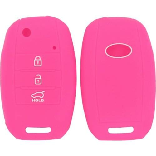 3PC Silicone Car Key Case For Kia K5 2014 2015 2016 K3 K4 Optima Sportage Rio Sorento Fob Protector Cover
