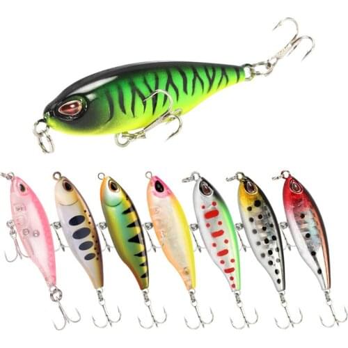 5pcs Pencil Fishing Lure 3g 45mm Sinking Slowly Hooks Wobblers Mini Artificial Bait Winter Fishing Accessories Pike Carp Japan
