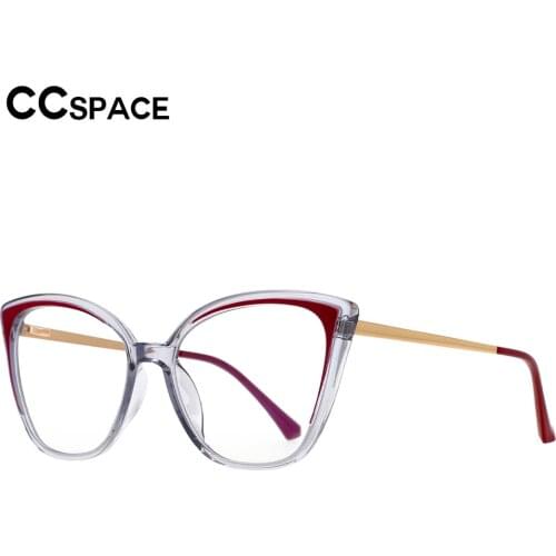 53331 Plastic Titanium Cat Eye Anti Blue Light Optical Glasses Frames Men Women Tr90 Fashion Computer Eyeglasses