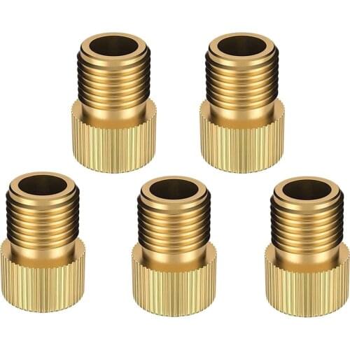Presta valve adapter - Presta to Schrader Bike Pump Valve Adaptor Adapter Converter (5 pack) | Inflate bike tyre with standard