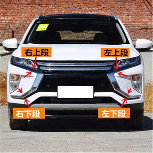 Car Styling for Mitsubishi Eclipse Cross 2018-2020 ABS front bumper bar trim Front Grille Around Trim Racing Grills Trim