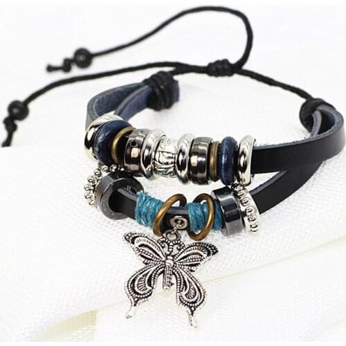 Beautiful Plan Leather Bracelets