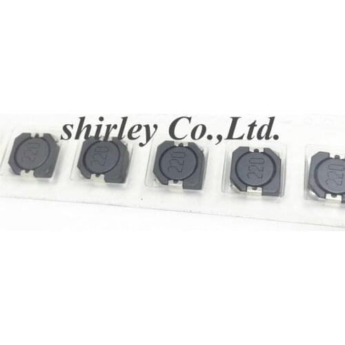 Free shiiping 100pcs/lot SMD 10X10 Power Inductors 220 22UH Wire Wound Chip Shielded Inductor High Quality CDRH104R 10*10*4