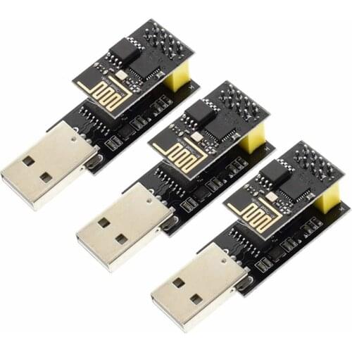 Esp-01 Wireless Transceiver Module With Usb To Esp8266 Esp01 Adapter For Arduino Uno R3 Mega2560 Nano Raspberry Pi