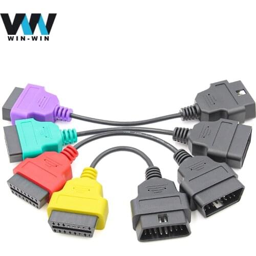 Hot sale OBD OBD2 Connector For FiatECUScan Adapter MultiECUScan ABS Airbag obd2 scanner Diagnostic cable for Fiat ECU Scan tool