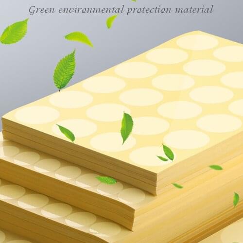 Round PVC Transparent Blank Sticker Waterproof Packaging Evenlope Packing Box Transparent Sealing Label Sticker Stationery