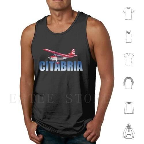 American Citabria Tank Tops Vest Sleeveless American Citabria Avgeek Aviation Airplane Airplane Tail Dragger Aerobatics