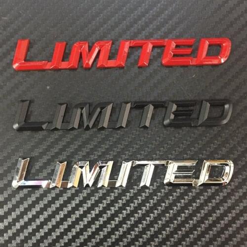 Car Badge LIMITED 3D Metal for Highlander suv Tailgate Rear Side Emblem Sticker
