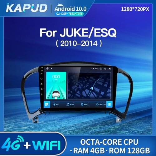 Kapud Android 10.0 Auto Radio 9" Car Multimedia Player Stereo For Nissan Juke YF15 2010-2014 GPS BT DSP Navigation