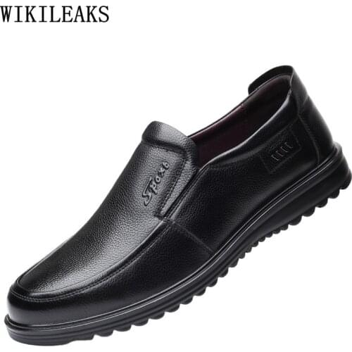 Loafers Mens Formal Shoes Genuine Leather Casual Business Office 2021 Oxford Shoes for Men Dress Shoes Men Wedding Dress Zapatos