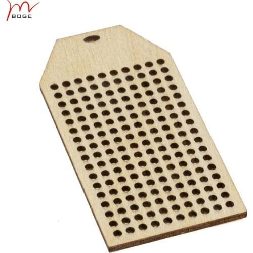 Set of 20pcs Cross stitch blanks bases 8*4cm unfinished wood tag