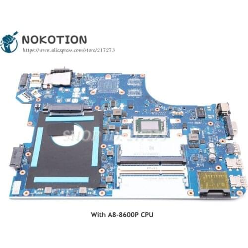 NOKOTION 01AW116 BE565 NM-A631 MAIN BOARD For Lenovo ThinkPad E565 Laptop Motherboard DDR3 A8-8600P CPU