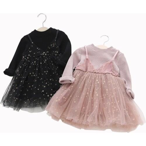 Baby Girls Dress Long Sleeve Party Girls Tulle Tutu Dresses Long Sleeve Princess Mesh Ball Gown Dresses RT086