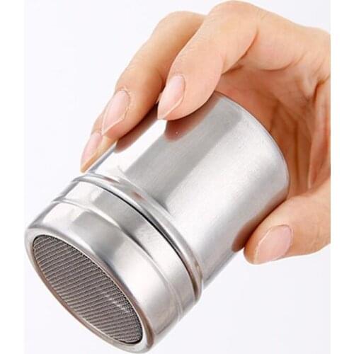 Stainless Steel Seasoning Can Sugar Box Kitchen Tool Salt Pepper Pot BBQ Condiment Cruet Storage Box Seasoning Bottle F20173514