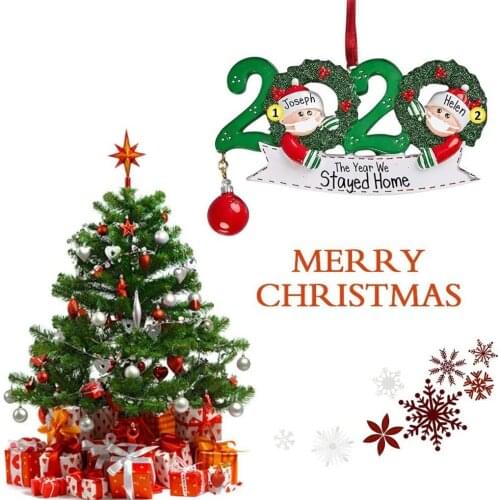 Christmas Ornament Family Writable Xmas Tree Hanging Figurine Holiday Home Decor Gift