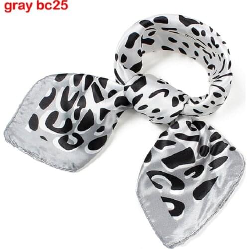 Gray Pink Gray-Red Headdress Shawl Satin Scarf Women Fashion Bandana Muslim Silk Muffler Square Scarf Female Lady Shawl Unisex