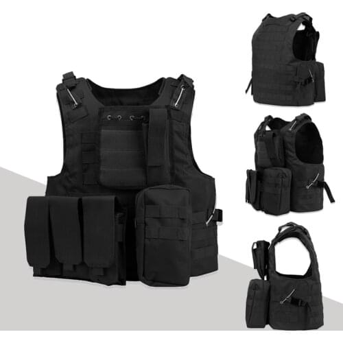 Tactical Vest Military Molle Plate Carrier Magazine Airsoft Paintball Shooting Body Armor Police Training Protection Equipment