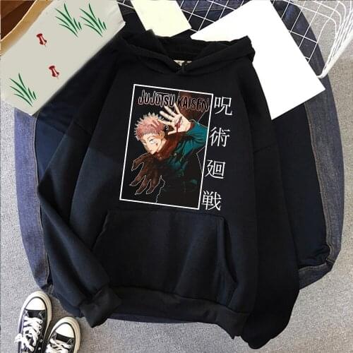 Men Hoodie Jujutsu Kaisen Hoodies Streetwear Anime Pullover Sweatshirt Men Fashion Streetswear Hoodie Harajuku