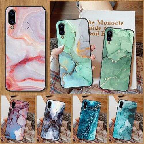 Vintage Marble Phone Case For Huawei Honor 6A 7A 7C 8A 8X 8 9 9X 10 10i 20 Lite Pro black trend coque luxury waterproof painting