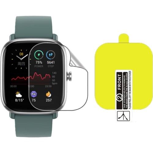 5pcs Soft TPU Clear Protective Film For Amazfit GTS 1/2/Mini Sport Smart Watch GTS2 Screen Protector Cover Smartwatch Protection