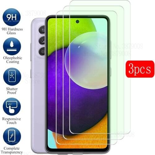 3pcs protective glass for samsung galaxy a52 a 52 52a phone screen protector for samsung a52 SM-A526B protection glass films