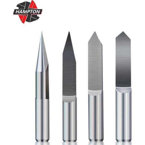 1pc 6mm Shank V Shape Engraving Bit Flat Bottom Tip 0.1-1.0mm PCB Engraving Bit 20-90 Degrees Carbide CNC Router Milling Cutter