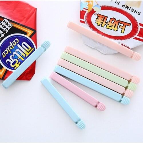 10Pcs/Lot Household Food Snack Storage Seal Sealing Bag Clips Sealer Clamp Food Bag Clips Kitchen Tool Home Food Close Clip