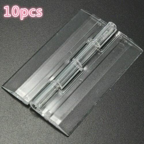 10Pcs/bag 3 Sizes 25X33 30X33 38X45 Plastic Folding Hinges Transparent Plexiglass Hinge Durable Clear Acrylic