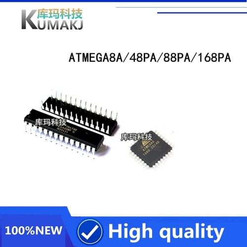 100%Original New controller ATMEGA8A/ATMEGA48PA/ATMEGA88PA/ATMEGA168PA/ATMEGA328P-PU ATMEGA328P ATMEGA328P-AU ATMEGA328P-PU