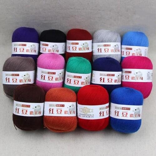 50gMink Cashmere Yarn Hand Wool Hand-knitted Alpaca Crochet Yarn Ball Scarf for Knitting Baby Knit Sweat Soft Warm