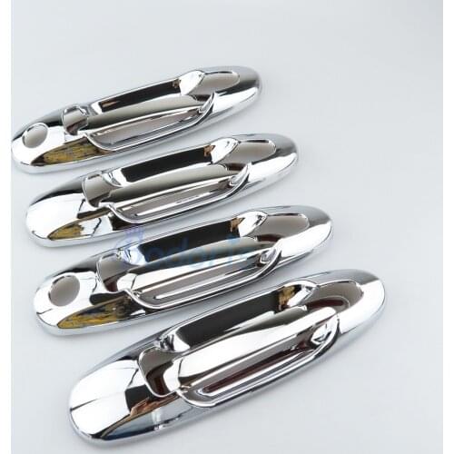 For Toyota Land Cruiser 100 FJ100 Lexus LX470 1998-2007 Door Handle Cover Bowl Insert Chrome Car Styling Accessories