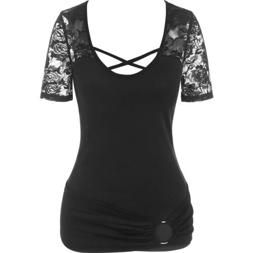 Dressfo Women's Short T-shirts
