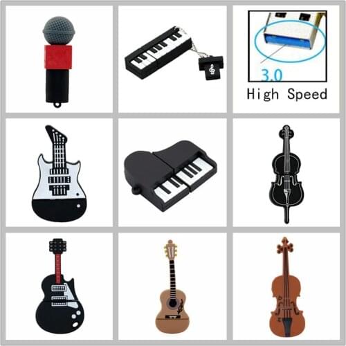 Mini Cute Accordion Cle Usb Pendrive 4GB 8GB 16GB Pen Drive 32GB Usb 3.0 Usb Flash Drive 128GB Piano Memory Stick Music U Disk