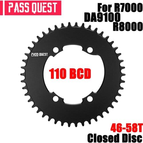 Colsed Dics Chainring 110mm BCD for Shimano 105 R7000 R8000 ULTEGRA CRANK R9100 46T 48T 50T 52T 54 56 58T Bike Chain 110bcd