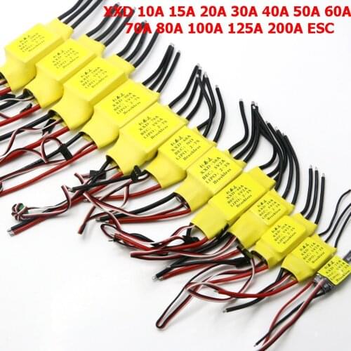 XXD 10A 15A 20A 30A 40A 50A 60A 70A 80A 100A 125A 200A ESC Speed Controler With UBEC For RC DIY Drone Quadcopter RC Airplanes