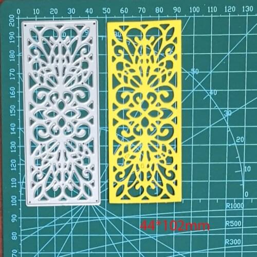 Metal Steel Die Cuts Mold Floral Stripe Frame Background Craft Border Cutting Dies Stencils for Scrapbook Paper Card Making Die