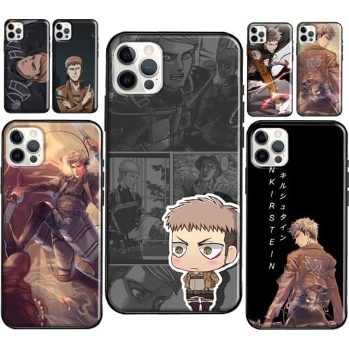 Jean Kirstein Attack on Titan Soft TPU Case For iPhone XR X XS MAX SE 2020 6S 8 7 Plus 12 Mini 11 Pro Max Cover Shell